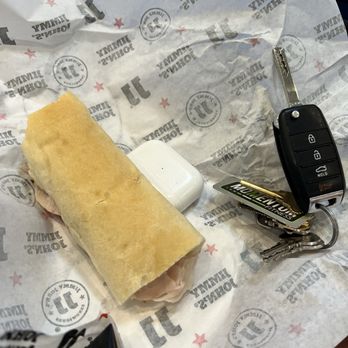 Jimmy John's - This finger sandwich is what they call a smaller version of their full-size sub. What a scam. - Sandwiches Near Me - Tallahassee, Florida Jimmy John's - This finger sandwich is what they call a smaller version of their full-size sub. What a scam. - Sandwiches Near Me - Tallahassee, Florida