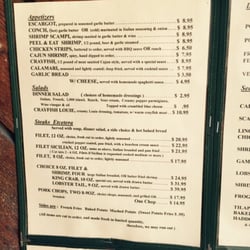 Crabby's Bar & Grill - Menu