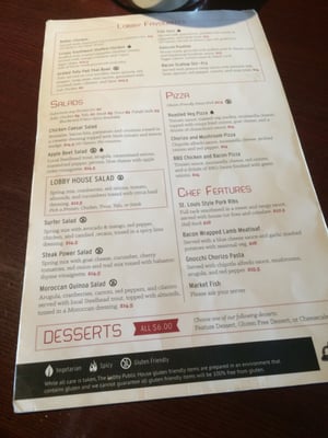 Menu photo 1 The Lobby Kitchen and Bar Regina, SK Menu photo 1 The Lobby Kitchen and Bar Regina, SK