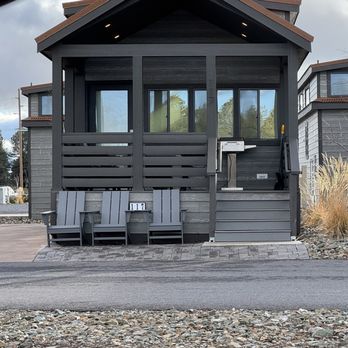 Village Camp Flagstaff - Cute porch homes - RV Parks Near Me - Bellemont, Arizona Village Camp Flagstaff - Cute porch homes - RV Parks Near Me - Bellemont, Arizona