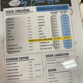 Brow Arc - Prices - Hair Salons Near Me - Brea, California