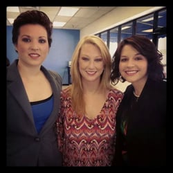 Beau Monde Salon and Spa - Samantha, Haley, and Kristy attending Mirabella's Bridal Makeup Certification.