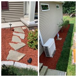Camp Hill Forest Products - New stone pathway and new red mulch from Camp Hill Forest Products.