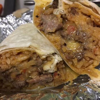 Tio's Tamales - Inside carne asada burrito/ no beans - New Mexican Cuisine Near Me - Honolulu, Hawaii