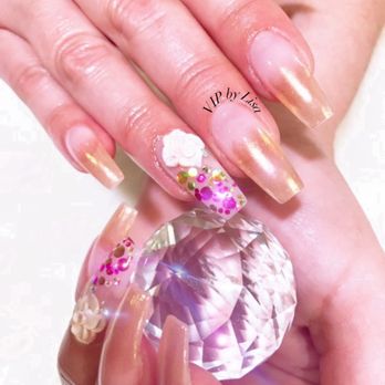 V.I.P. NAIL SPA - 3D flower - Nail Salons Near Me - Royal Palm Beach, Florida
