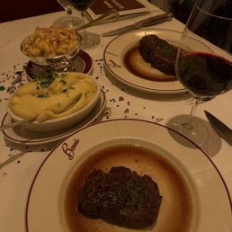 Filet Mignon (8/12 oz) New York Strip (12/16 oz) Truffle Butter Mashed Potatoes Mac and Cheese