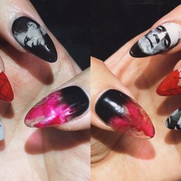 Valentine Set done by Nhi (nail color looks a little different in each picture due to the lighting of the room I was in) Valentine Set done by Nhi (nail color looks a little different in each picture due to the lighting of the room I was in)