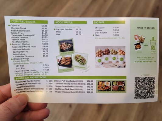 Menu photo 6 Mr. Green Bubble San Mateo, CA