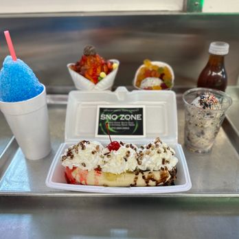 Sno Zone - Banana Split, Shaved Ice, Ice Cream & Mangonada Special - Ice Cream & Frozen Yogurt Near Me - San Antonio, Texas Sno Zone - Banana Split, Shaved Ice, Ice Cream & Mangonada Special - Ice Cream & Frozen Yogurt Near Me - San Antonio, Texas