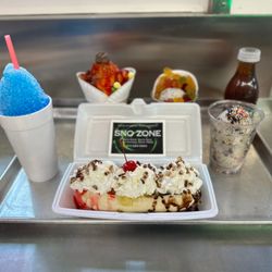 Sno Zone - Banana Split, Shaved Ice, Ice Cream & Mangonada Special
