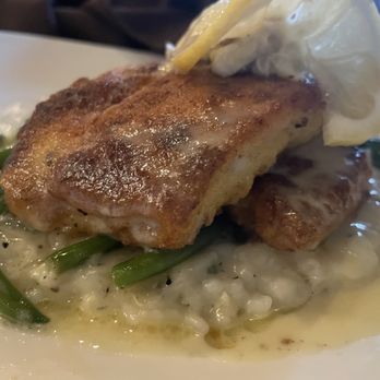 Chef's Palette Restaurant & Bar - Flounder over risotto! - New American Near Me - Cary, North Carolina