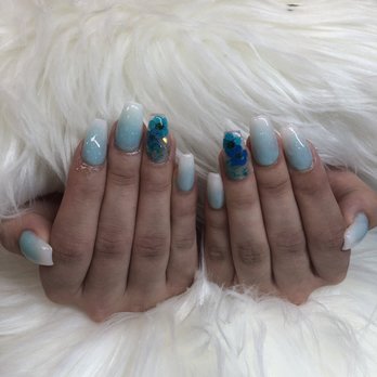 Amazing Nails & Spa - Nail work by Emily. Ombré and glow in the dark. - Nail Salons Near Me - Tracy, California