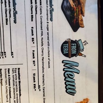 Frontera Churros - a menu for a mexican restaurant - Sandwiches Near Me - El Paso, Texas Frontera Churros - a menu for a mexican restaurant - Sandwiches Near Me - El Paso, Texas