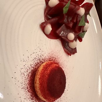 Fhior - Beets with a mouse-like pate (sorry I don't exactly recall the names) - Restaurants Near Me - Edinburgh, EDH