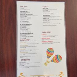 EI Tapatio - Dinner menu