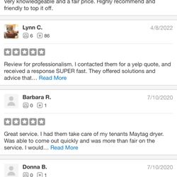 Southern Nevada Washer and Dryer Repair - Missing Reviews