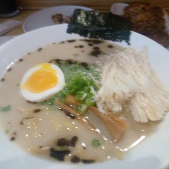 GoBistro - Pork Ramen with mushrooms and soft boiled egg. - Sushi Bars Near Me - Hollywood, Florida
