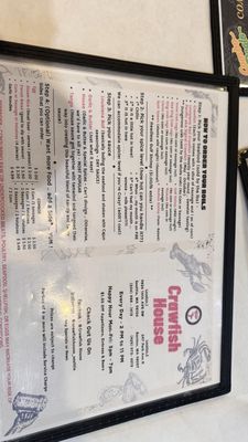 Menu photo 5 Crawfish House Renton, WA
