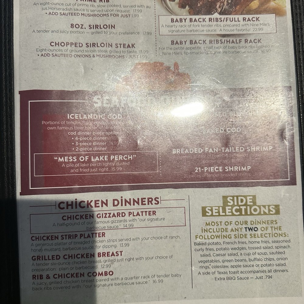 Nine Mile Restaurant - Menu - American Near Me - Fort Wayne, Indiana Nine Mile Restaurant - Menu - American Near Me - Fort Wayne, Indiana