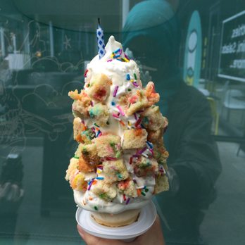 Sweet Jesus - The Birthday Cake cone - Desserts Near Me - Toronto, Ontario