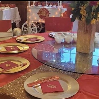 Oriental Bar & Grill - Wedding table set up (external vendor but done at the restaurant) - Dim Sum Near Me - Uncasville, Connecticut Oriental Bar & Grill - Wedding table set up (external vendor but done at the restaurant) - Dim Sum Near Me - Uncasville, Connecticut