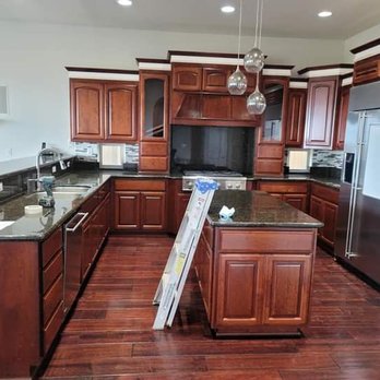 Right & Fast Painting - Changed this kitchen to color to brighten up this is the before - Painters Near Me