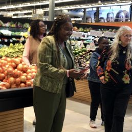 Shoppers in the produce section Oct 26 2025 Shoppers in the produce section Oct 26 2025