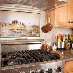 Positive Vista Photography & Art By Portia Shao - Nice hand painted Tile backsplash