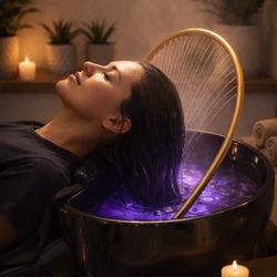 Blissful Bay Head Spa & Scalp Therapy - Relaxing head spa session focused on scalp cleansing, hydration, and deep stress relief--quiet, warm, and professional.
