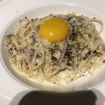 Officina - Spaghetti Carbonara $22 Guanciale. Egg. Pecorino. - Italian Near Me - Washington, DC, District of Columbia Officina - Spaghetti Carbonara $22 Guanciale. Egg. Pecorino. - Italian Near Me - Washington, DC, District of Columbia
