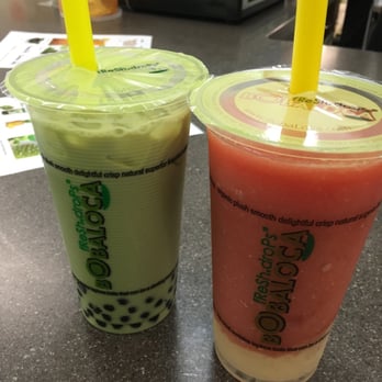 Bobaloca - Green tea and fresh watermelon slush! - Bubble Tea Near Me - Concord, California