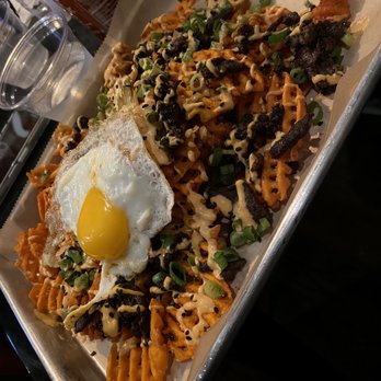 Seoul Taco - Gogi and Waffles with a fried egg - Korean Near Me - Chicago, Illinois Seoul Taco - Gogi and Waffles with a fried egg - Korean Near Me - Chicago, Illinois