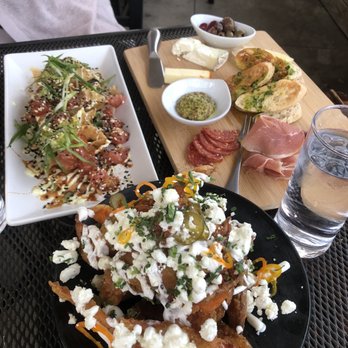 The 05 - Tuna wontons, tempura sweet potatoes, charcuterie. - Cocktail Bars Near Me - Greenville, South Carolina The 05 - Tuna wontons, tempura sweet potatoes, charcuterie. - Cocktail Bars Near Me - Greenville, South Carolina