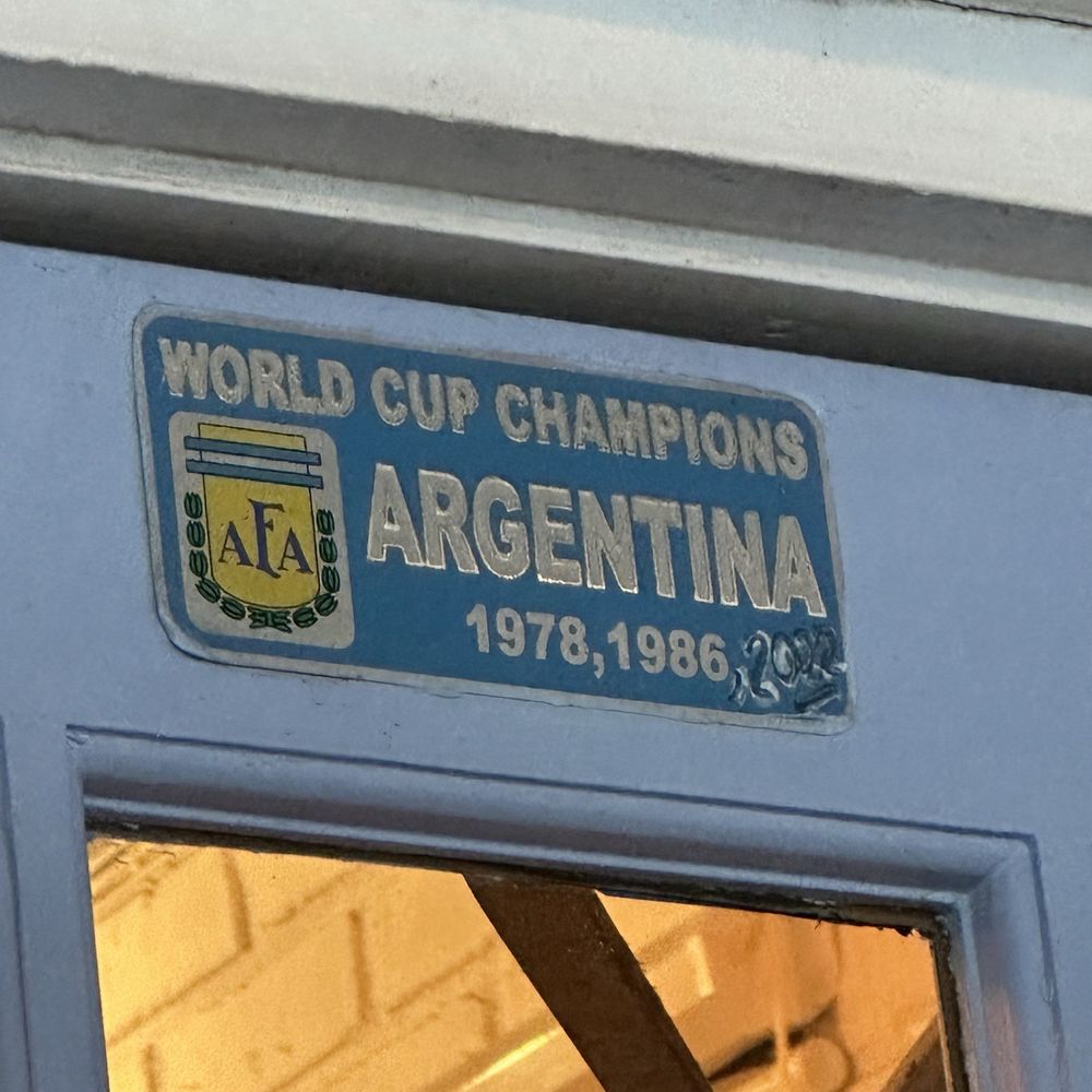 Loretta and the Butcher - Argentina is a place where football lives in every street, school, home... and restaurant. - Argentine Near Me - Miami, Florida