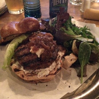 Flying Pig Pub & Kitchen - The first entree item the fresh 1/2 pound ground beef burger. Wonderful. - Pubs Near Me - Oceanside, California Flying Pig Pub & Kitchen - The first entree item the fresh 1/2 pound ground beef burger. Wonderful. - Pubs Near Me - Oceanside, California