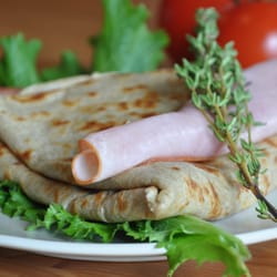 Crepes Truck - Gourmande - Ham Swiss Blue Cheese Tomatoes Greens & Shallots