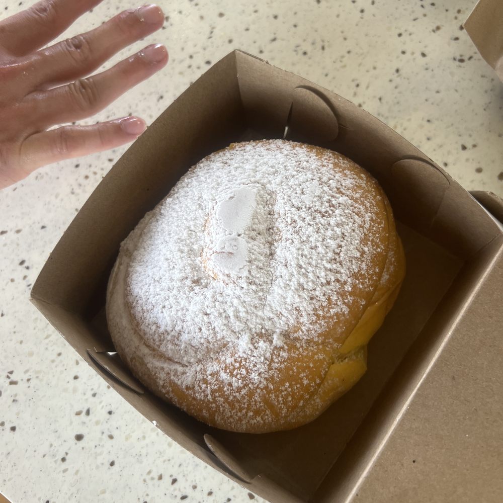 El Cafetal - Giant pastry (hand for size reference) - Bakeries Near Me - Camuy, Puerto Rico
