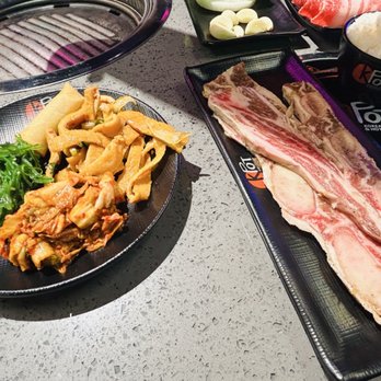 KPOT Korean BBQ & Hot Pot - Banchan and Meats! - Korean Near Me - Murfreesboro, Tennessee