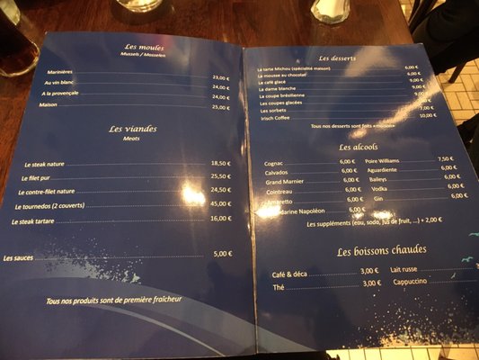 Menu photo 2 La Marée Brussels, BRU Menu photo 2 La Marée Brussels, BRU