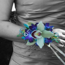 The Flower Shoppe - Beautiful prom corsage that The Flower Shoppe ladies made for me. The colors were perfect, they knew just what I wanted !