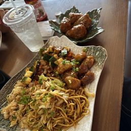 Vegan orange chicken and vegan kung pao Vegan orange chicken and vegan kung pao