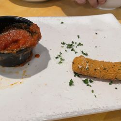 Paisano's Italian Cafe - What was left of mozzarella sticks when remembered to take pictures!