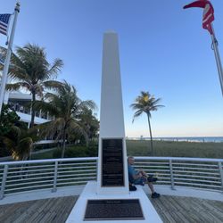 A monument to the first Marine landing and also a good place to sit.