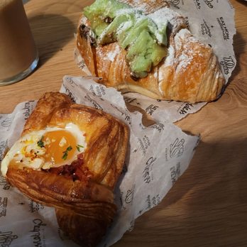 Goddess and the Baker, 33 S Wabash-Millennium Park - Shakshouka pastry and pistachio croissant - Coffee & Tea Near Me - Chicago, Illinois