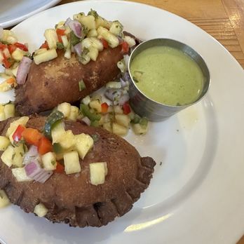 Savorez - Sweet Potato & Black Bean Empanada, along with the Jerk Shrimp Tacos - Latin American Near Me - Wilmington, North Carolina Savorez - Sweet Potato & Black Bean Empanada, along with the Jerk Shrimp Tacos - Latin American Near Me - Wilmington, North Carolina