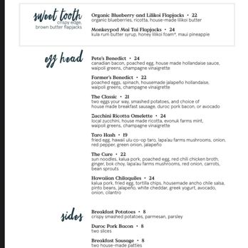 Ulu Kitchen - Breakfast Menu - Hawaiian Near Me - Lahaina, Hawaii Ulu Kitchen - Breakfast Menu - Hawaiian Near Me - Lahaina, Hawaii