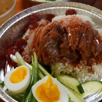 Thai Simple Dish - Barbecue red pork & rice - Thai Near Me - Provo, Utah