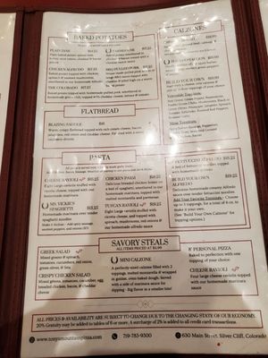 Menu photo 3 Tony's Mountain Pizza Silver Cliff, CO Menu photo 3 Tony's Mountain Pizza Silver Cliff, CO