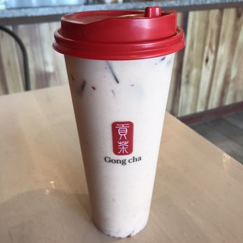Gong Cha - Strawberry green tea with matcha milk foam mixed - Bubble Tea Near Me - Carrollton, Texas Gong Cha - Strawberry green tea with matcha milk foam mixed - Bubble Tea Near Me - Carrollton, Texas