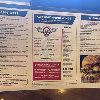 Velocity Bar + Kitchen - Menu - American Near Me - Purcellville, Virginia Velocity Bar + Kitchen - Menu - American Near Me - Purcellville, Virginia